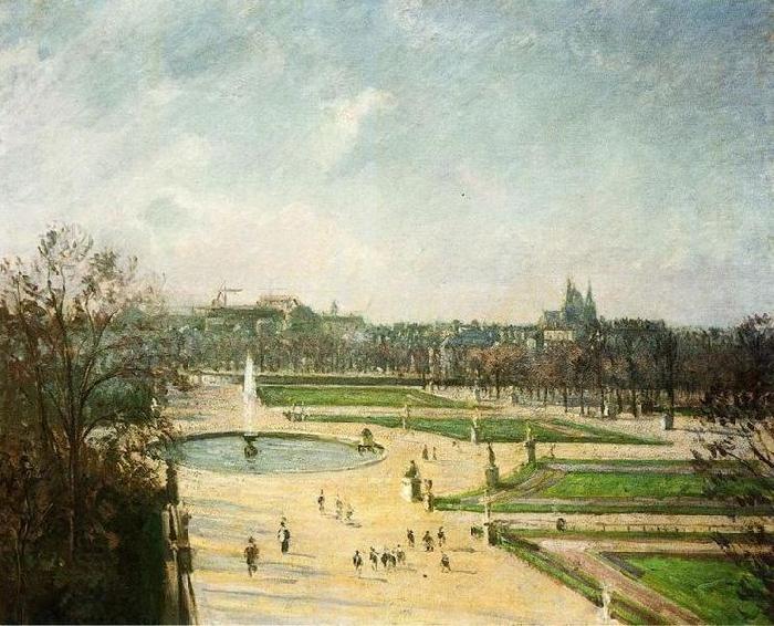 Camille Pissarro Tuileries Gardens oil painting picture